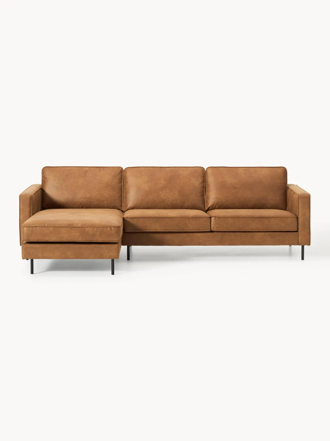 Westwing Collection Sofá rinconera de cuero reciclado Hunter^ Sofás Rinconeras|Sofás