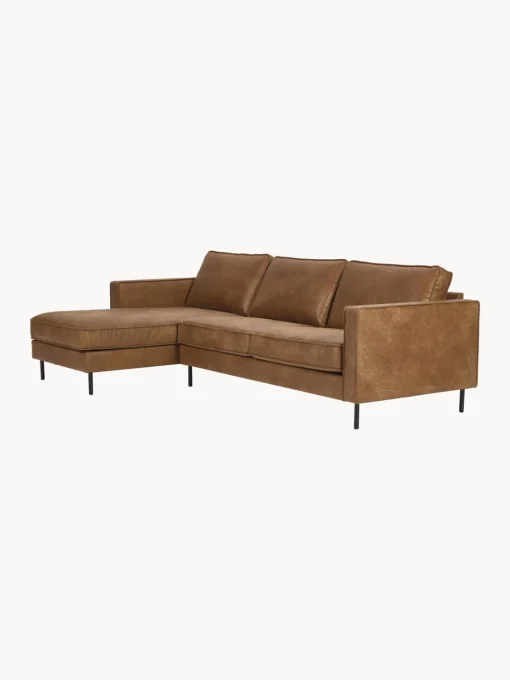 Westwing Collection Sofá rinconera de cuero reciclado Hunter^ Sofás Rinconeras|Sofás