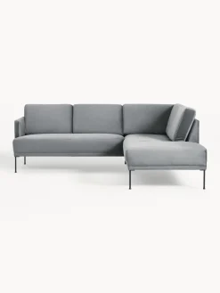 Westwing Collection Sofá rinconera de terciopelo Fluente^ Sofás Rinconeras|Sofás