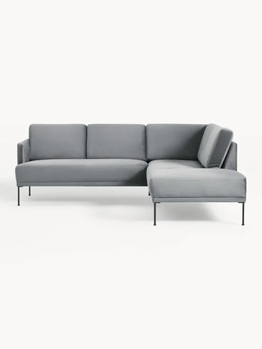 Westwing Collection Sofá rinconera de terciopelo Fluente^ Sofás Rinconeras|Sofás