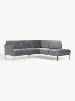 Westwing Collection Sofá rinconera de terciopelo Fluente^ Sofás Rinconeras|Sofás