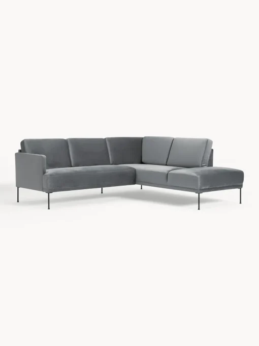 Westwing Collection Sofá rinconera de terciopelo Fluente^ Sofás Rinconeras|Sofás