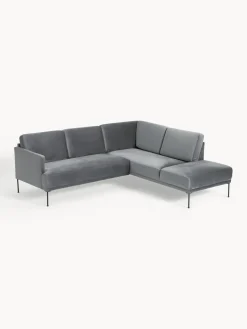 Westwing Collection Sofá rinconera de terciopelo Fluente^ Sofás Rinconeras|Sofás
