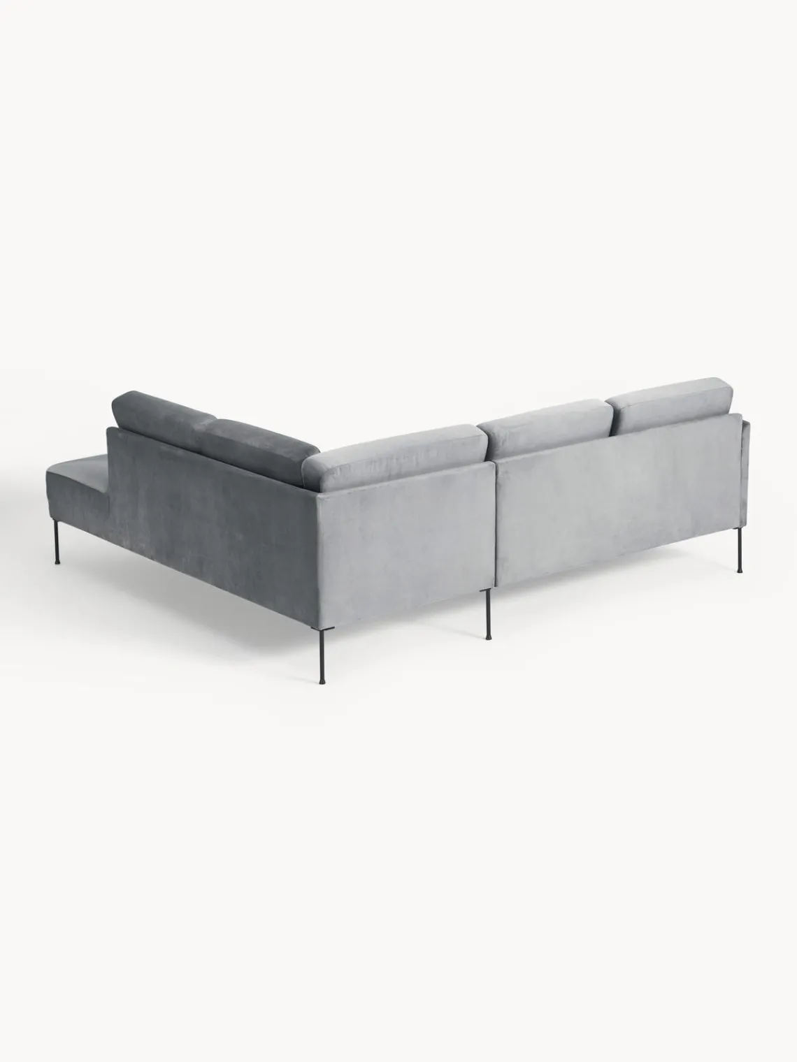 Westwing Collection Sofá rinconera de terciopelo Fluente^ Sofás Rinconeras|Sofás