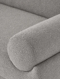 Westwing Collection Sofá rinconera en tejido bouclé Lilo