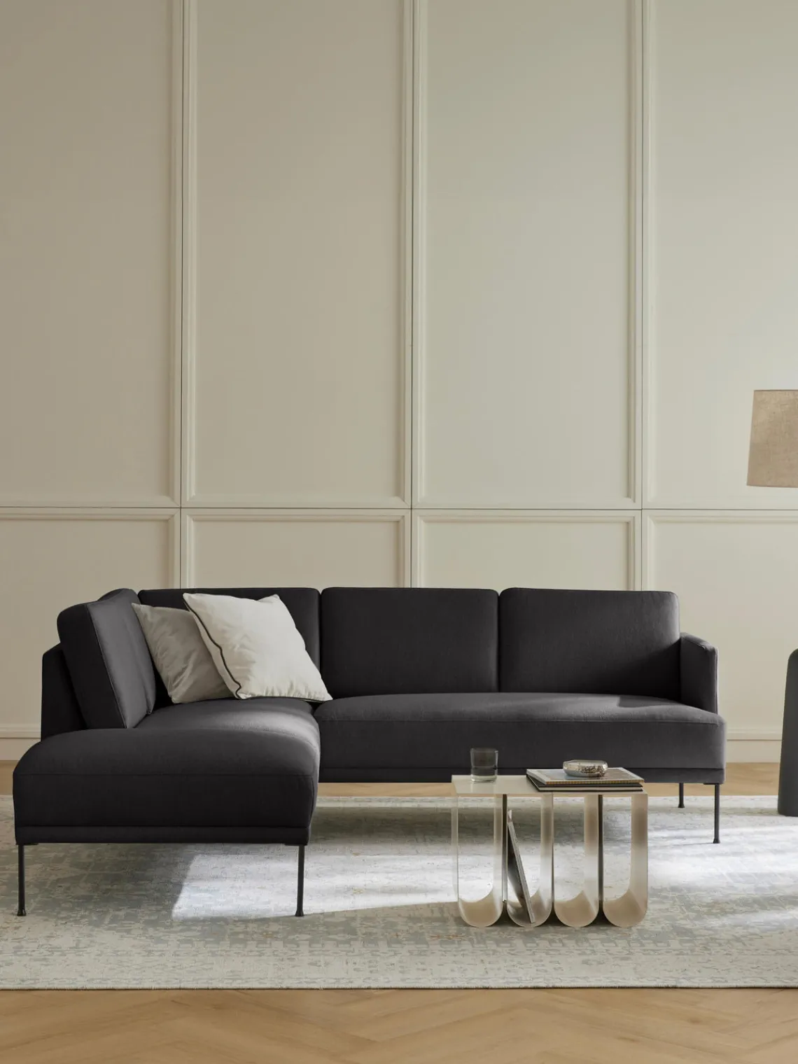 Westwing Collection Sofá rinconera Fluente