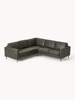 Westwing Collection Sofá rinconera grande de cuero reciclado Hunter^ Sofás Rinconeras|Sofás