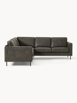 Westwing Collection Sofá rinconera grande de cuero reciclado Hunter^ Sofás Rinconeras|Sofás