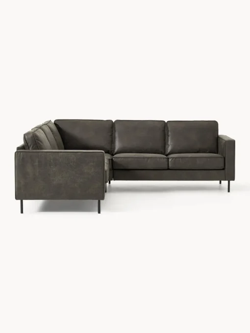 Westwing Collection Sofá rinconera grande de cuero reciclado Hunter^ Sofás Rinconeras|Sofás