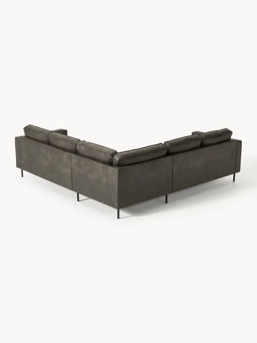 Westwing Collection Sofá rinconera grande de cuero reciclado Hunter^ Sofás Rinconeras|Sofás