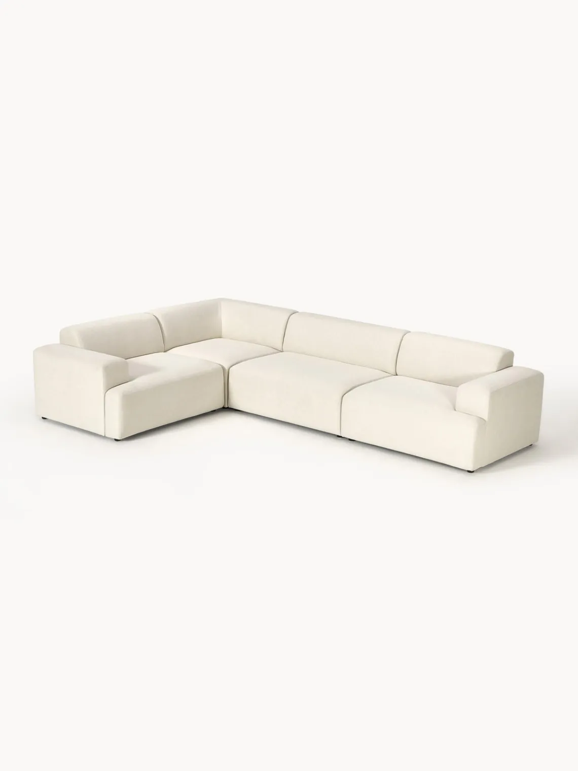 Westwing Collection Sofá rinconera grande Melva (4 plazas)