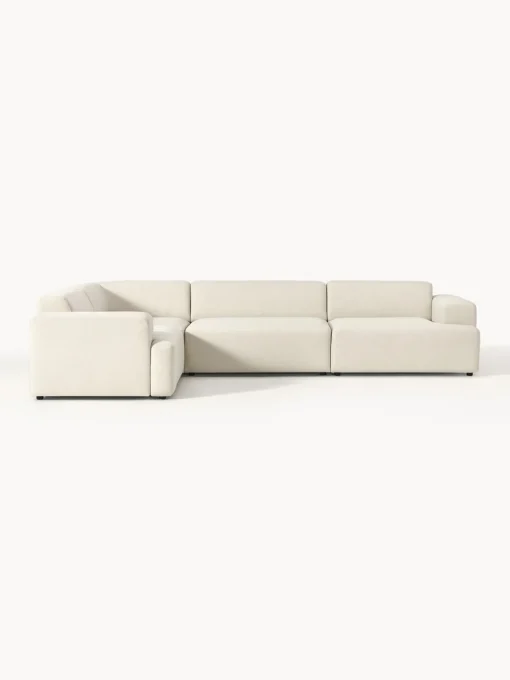 Westwing Collection Sofá rinconera grande Melva (4 plazas)
