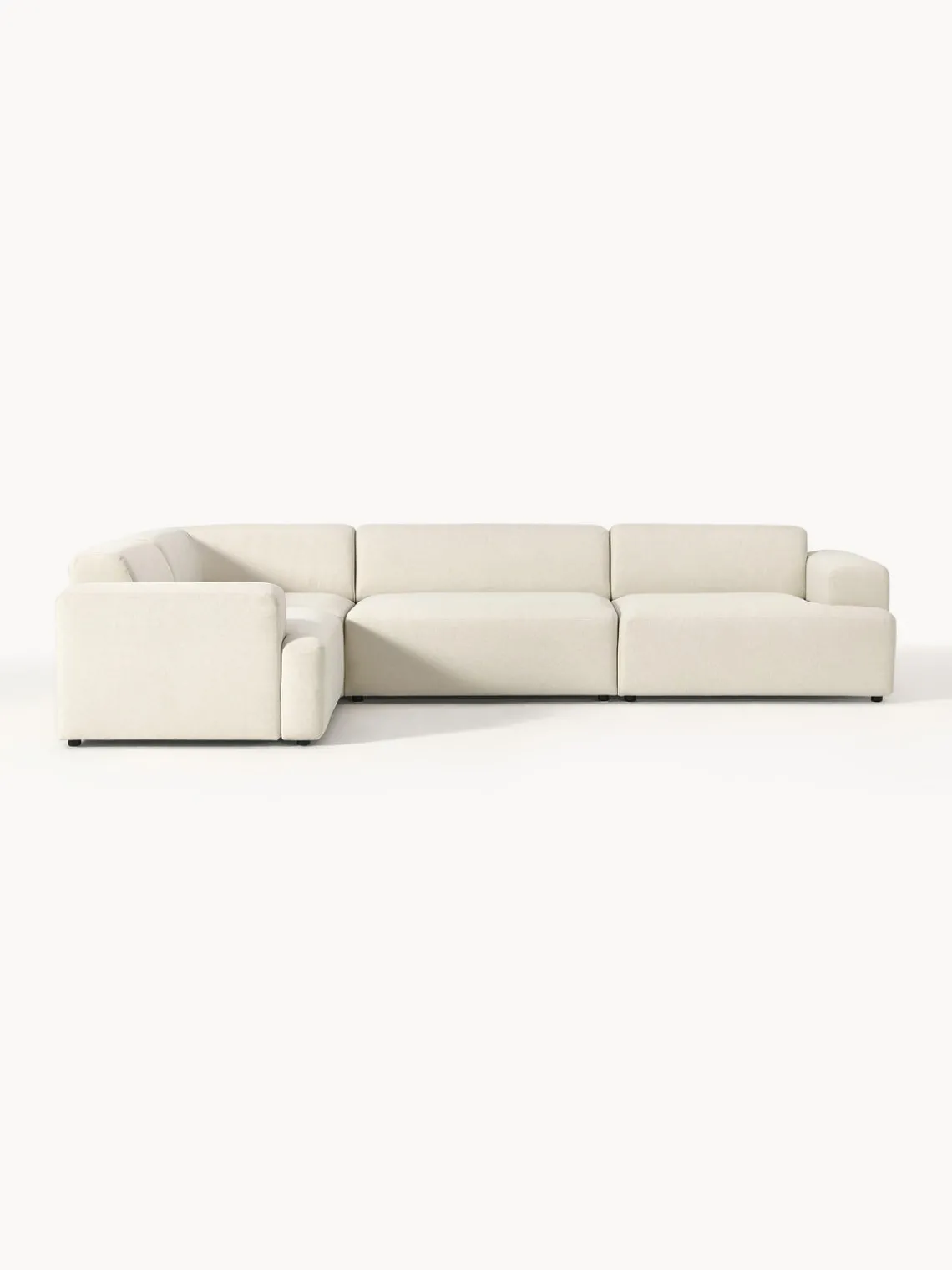 Westwing Collection Sofá rinconera grande Melva (4 plazas)