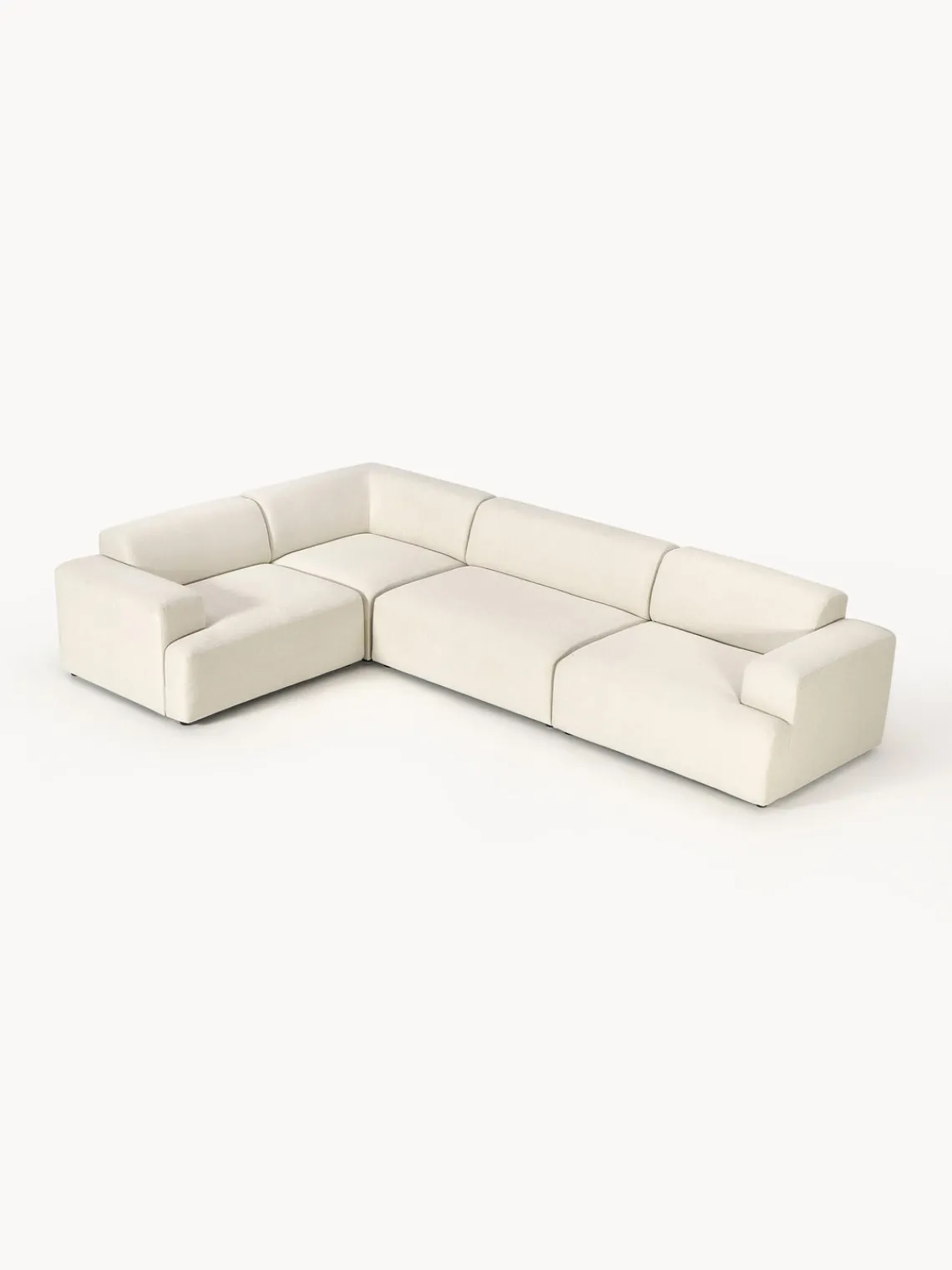 Westwing Collection Sofá rinconera grande Melva (4 plazas)