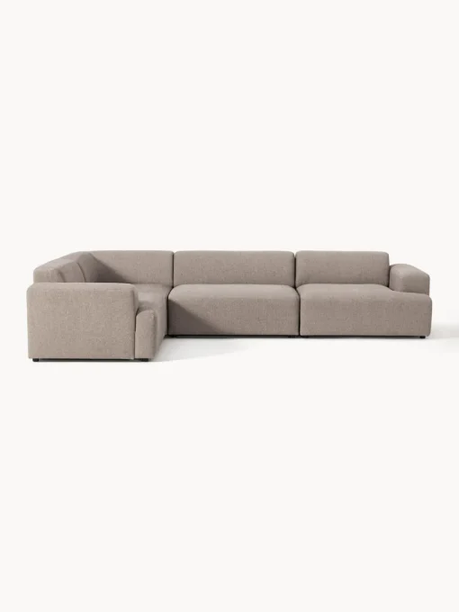 Westwing Collection Sofá rinconera grande Melva (4 plazas)