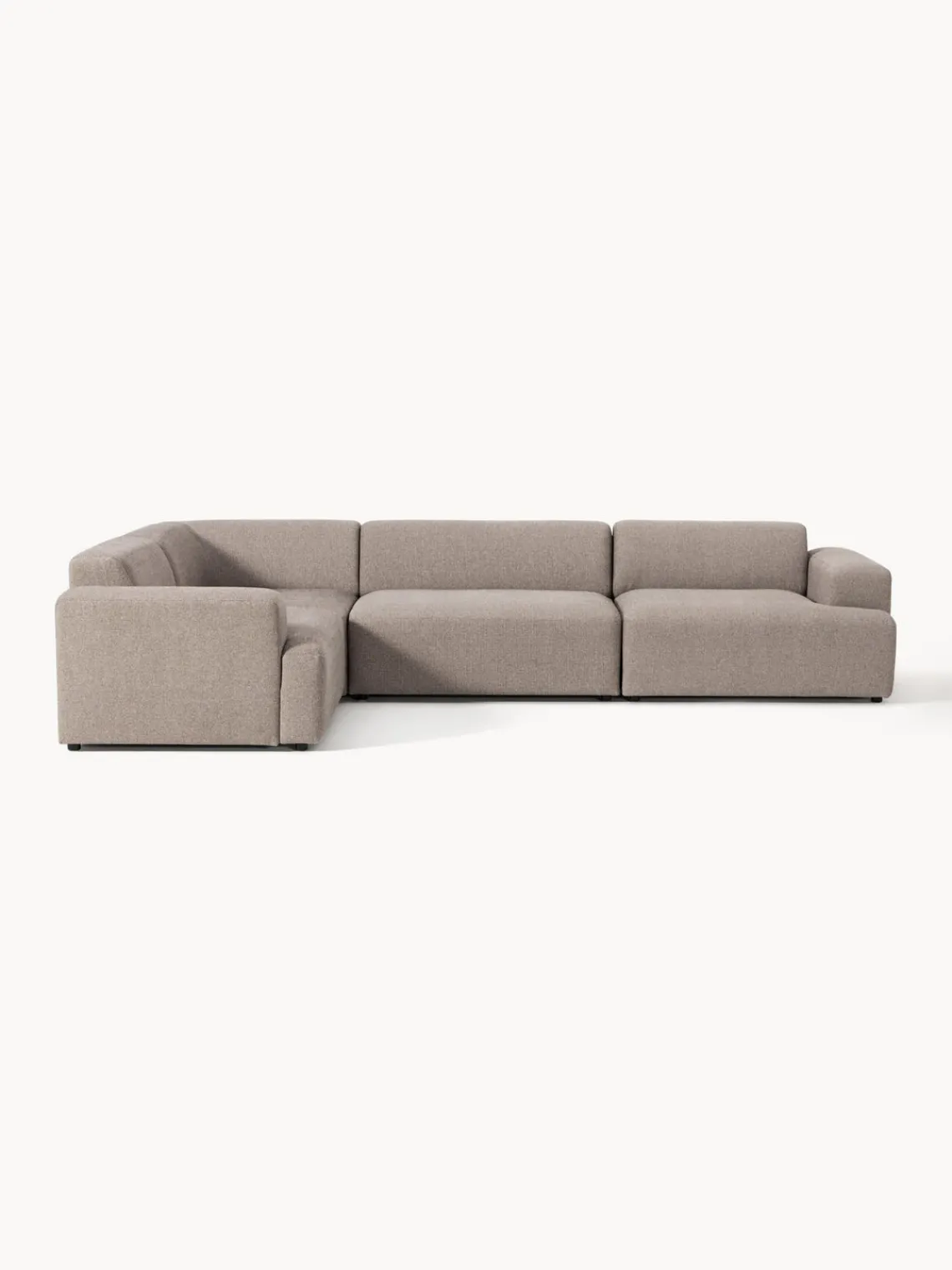 Westwing Collection Sofá rinconera grande Melva (4 plazas)