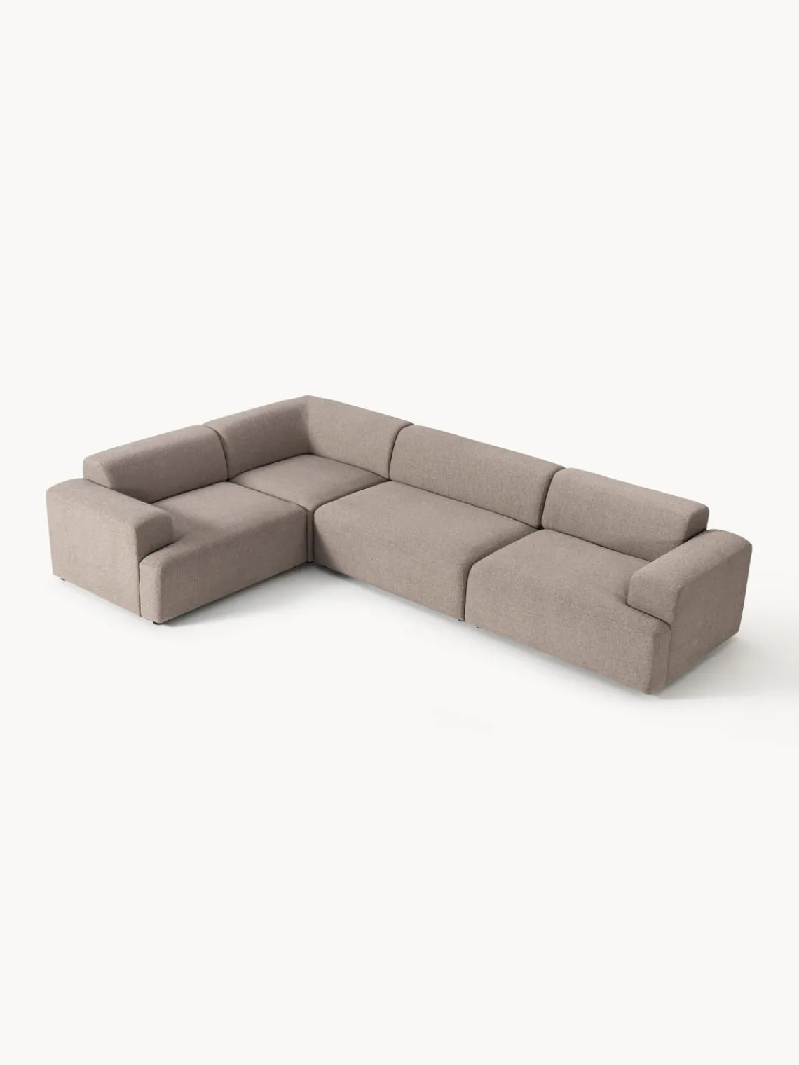 Westwing Collection Sofá rinconera grande Melva (4 plazas)