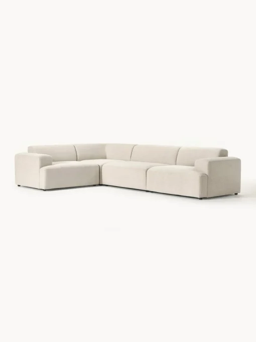Westwing Collection Sofá rinconera grande Melva (4 plazas)