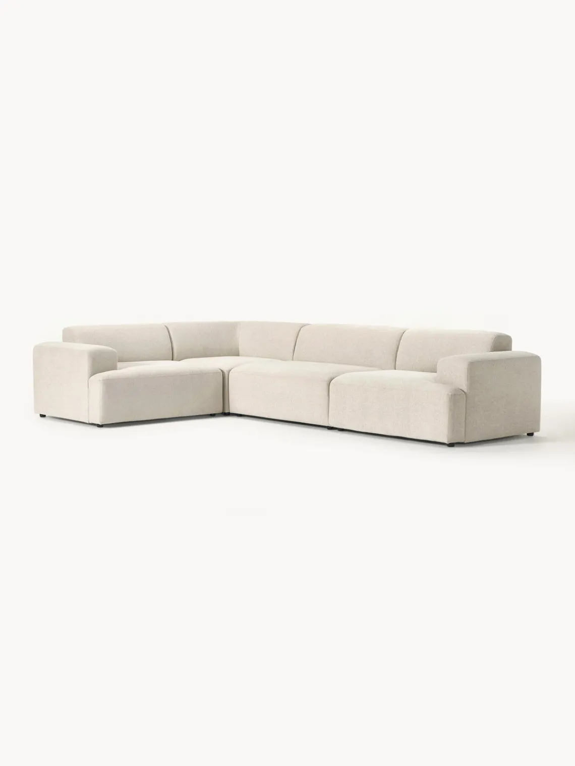 Westwing Collection Sofá rinconera grande Melva (4 plazas)