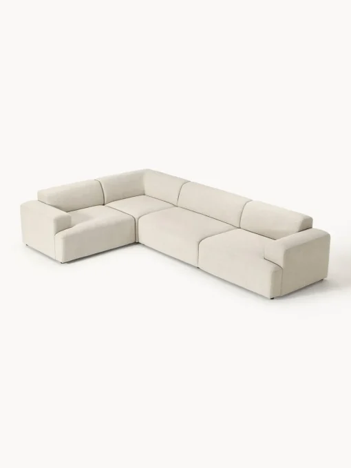 Westwing Collection Sofá rinconera grande Melva (4 plazas)