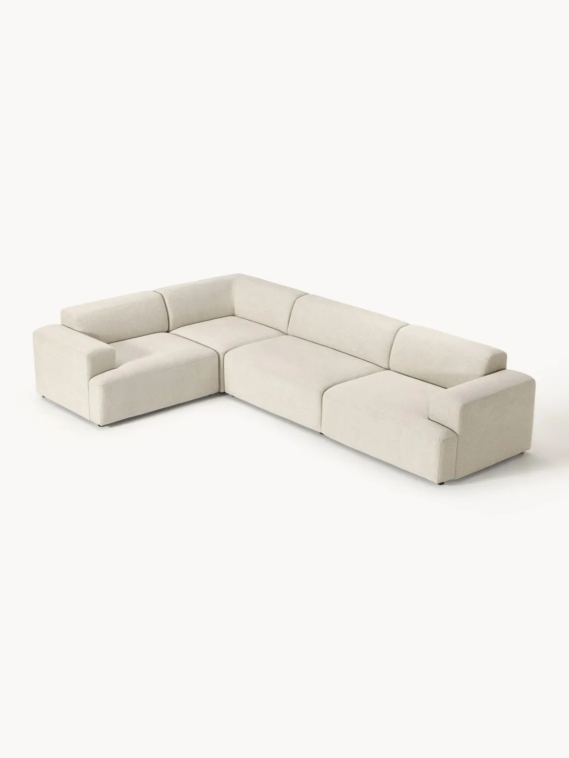 Westwing Collection Sofá rinconera grande Melva (4 plazas)