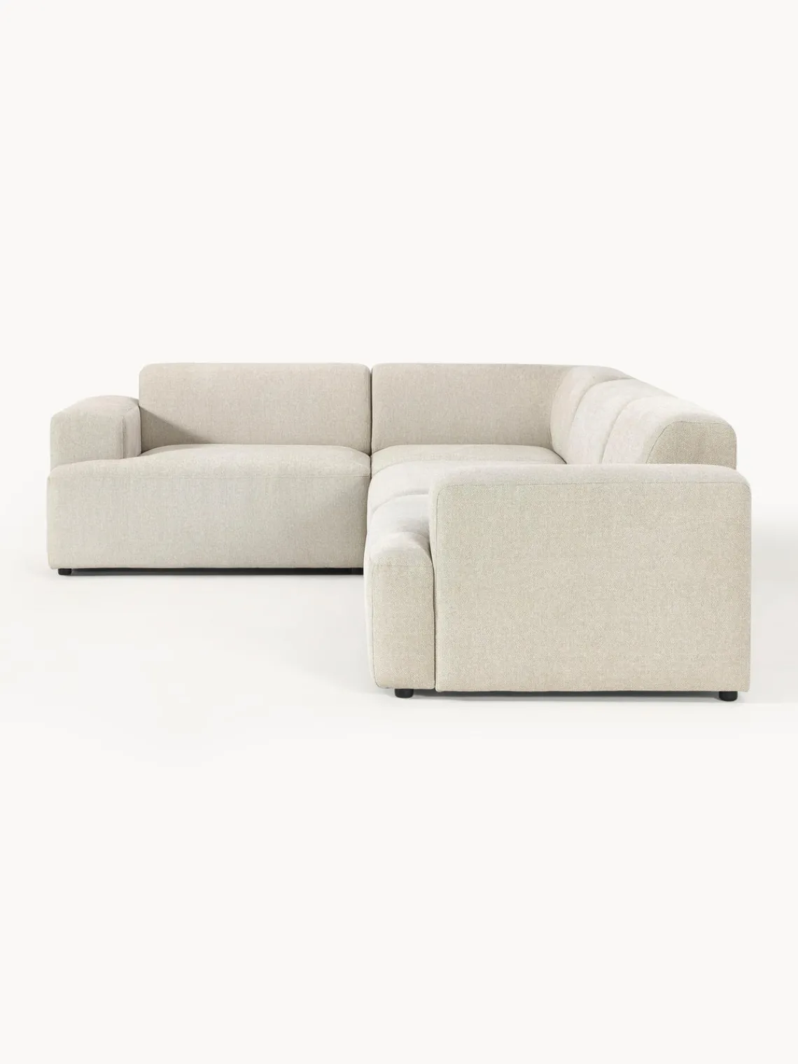 Westwing Collection Sofá rinconera grande Melva (4 plazas)