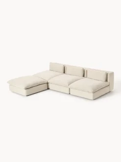 Westwing Collection Sofá rinconera grande modular con reposapiés Felix^ Sofás Rinconeras|Sofás