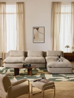 Westwing Collection Sofá rinconera grande modular con reposapiés Felix^ Sofás Rinconeras|Sofás