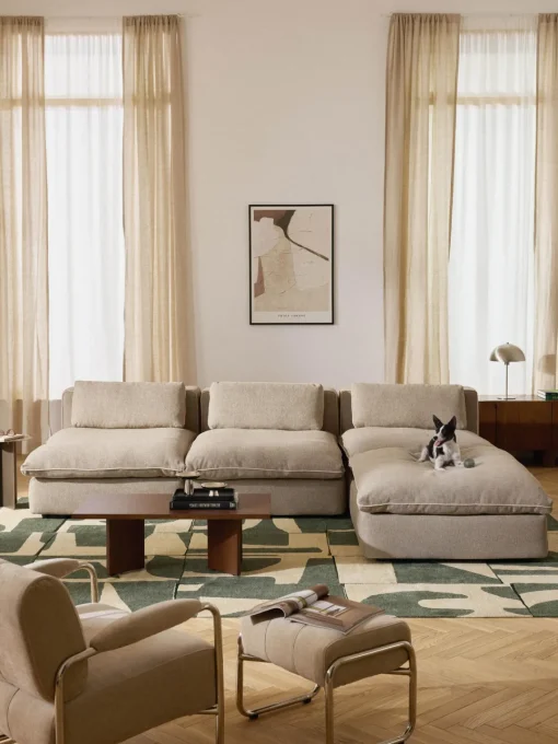 Westwing Collection Sofá rinconera grande modular con reposapiés Felix^ Sofás Rinconeras|Sofás