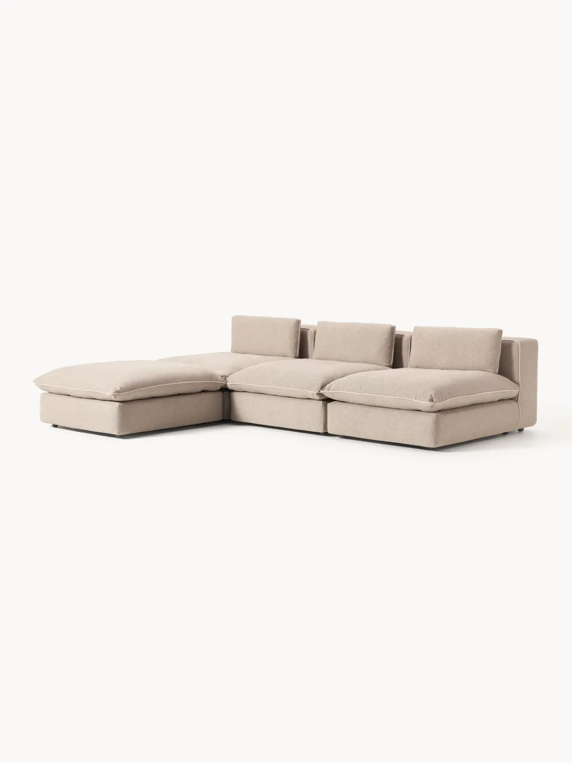 Westwing Collection Sofá rinconera grande modular con reposapiés Felix^ Sofás Rinconeras|Sofás