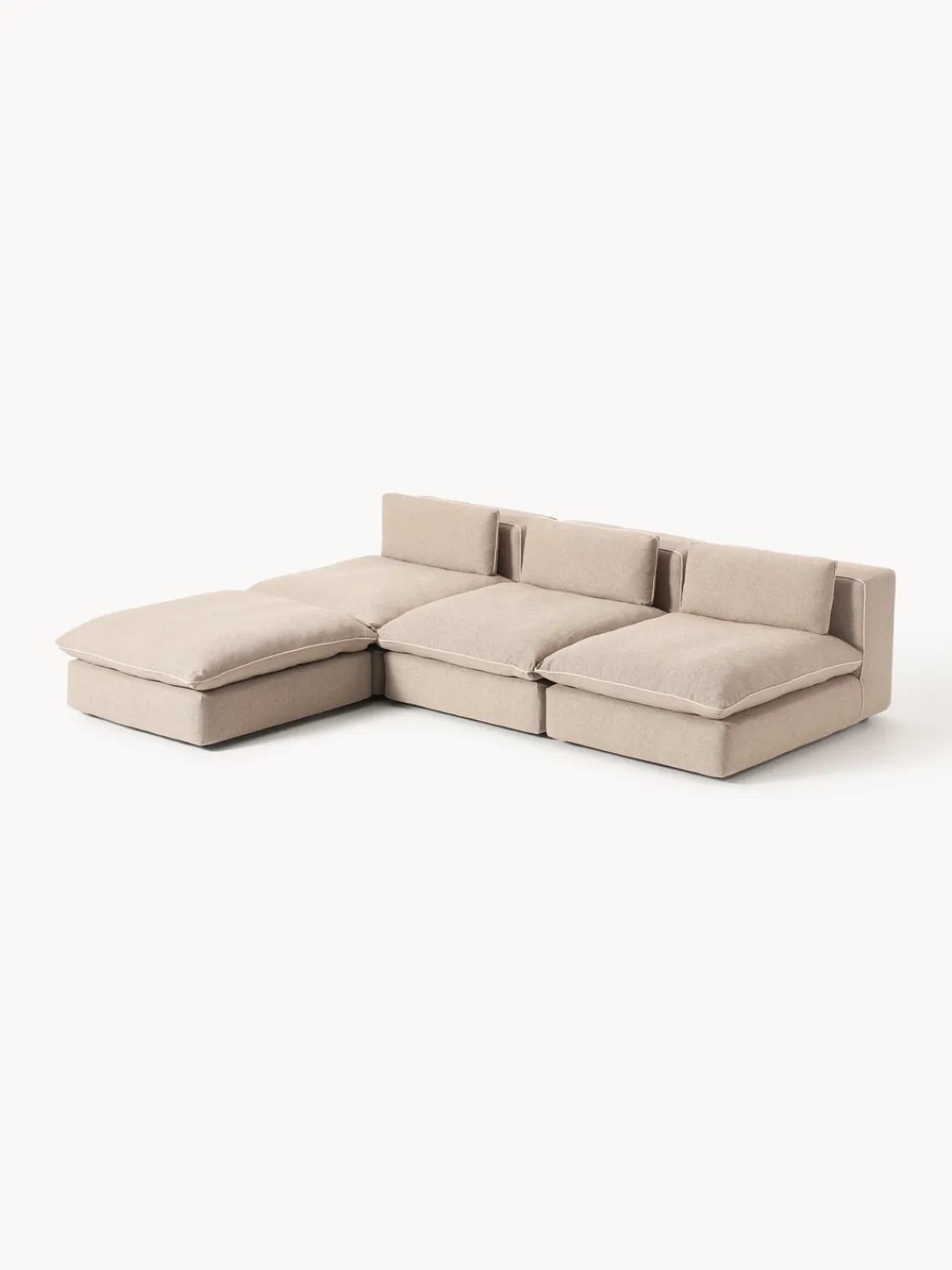 Westwing Collection Sofá rinconera grande modular con reposapiés Felix^ Sofás Rinconeras|Sofás