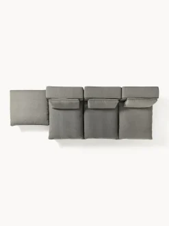 Westwing Collection Sofá rinconera grande modular con reposapiés Felix