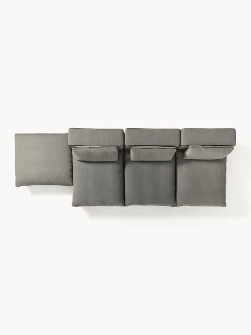 Westwing Collection Sofá rinconera grande modular con reposapiés Felix