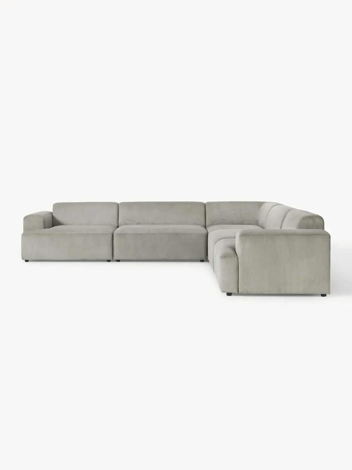 Westwing Collection Sofá rinconera longue grande de pana Melva^ Sofás Rinconeras|Sofás