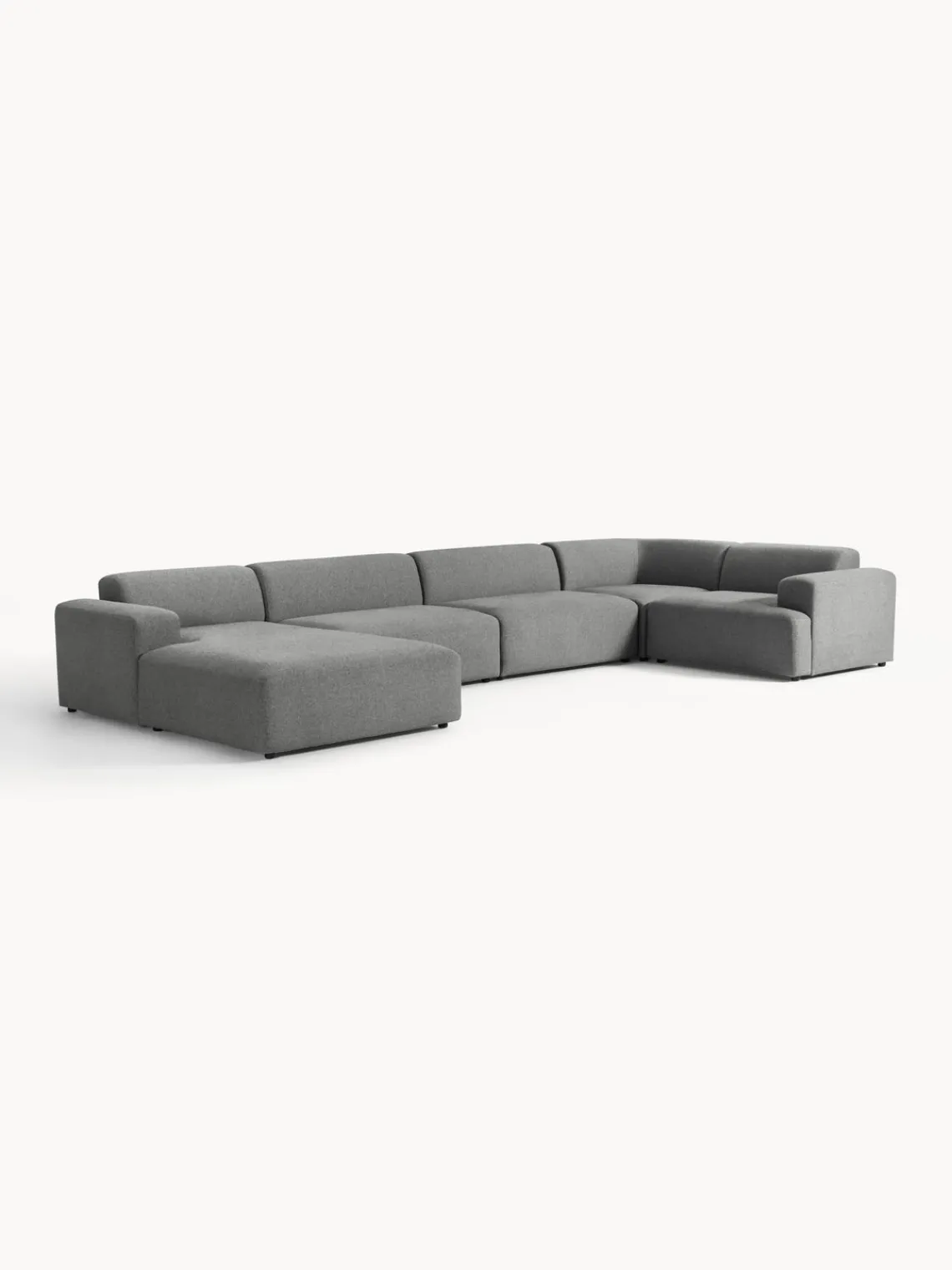 Westwing Collection Sofá rinconera longue grande Melva^ Sofás 4 Plazas
