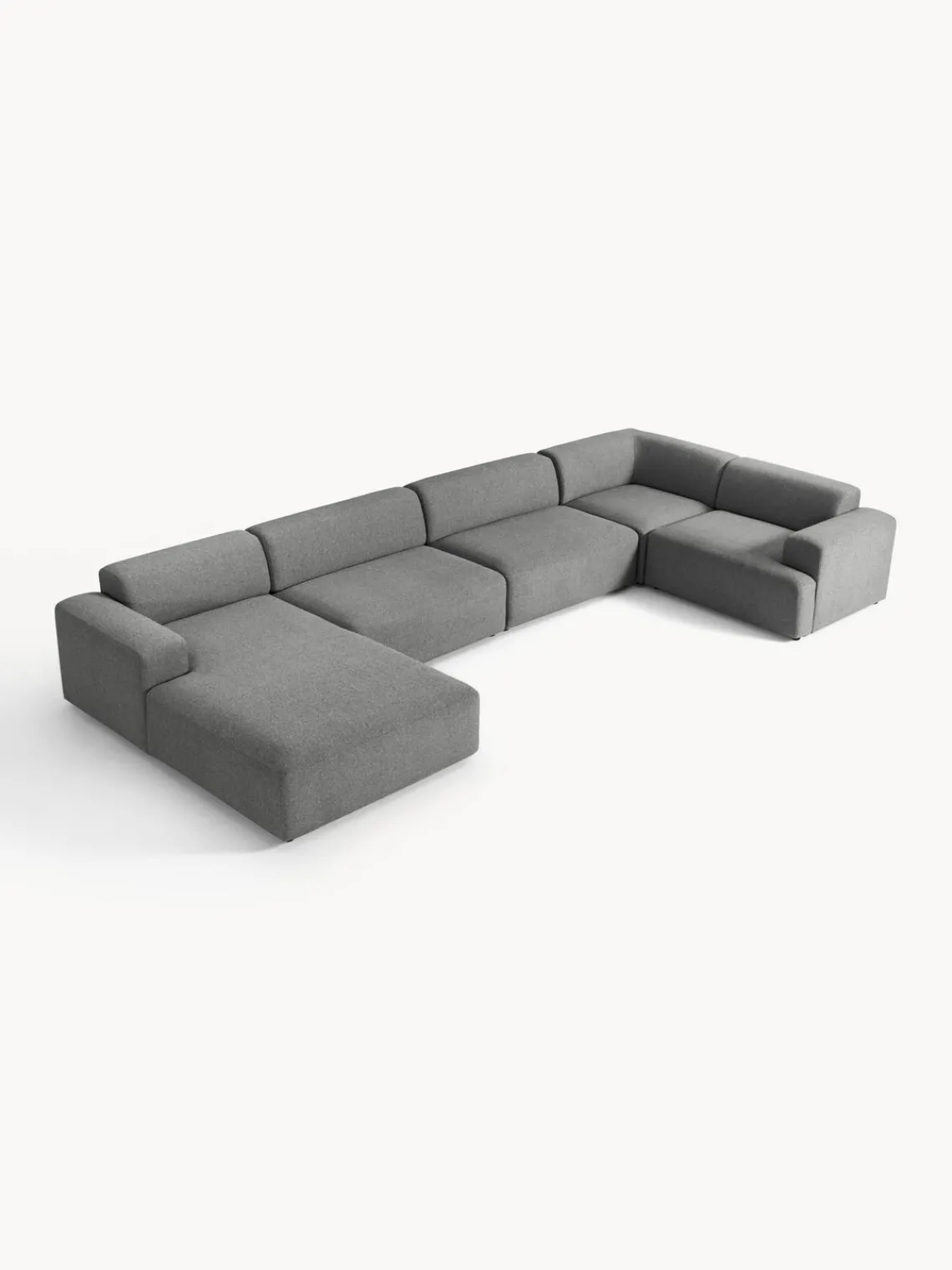 Westwing Collection Sofá rinconera longue grande Melva^ Sofás 4 Plazas