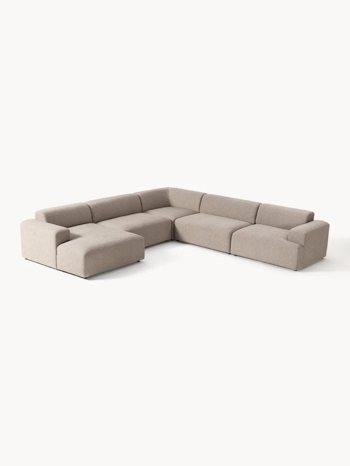 Westwing Collection Sofá rinconera longue Melva^ Sofás 4 Plazas