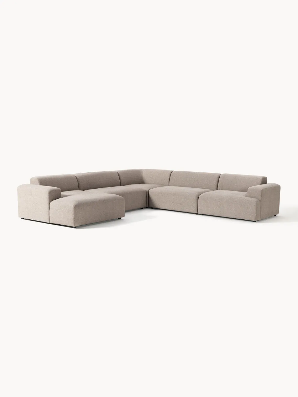 Westwing Collection Sofá rinconera longue Melva^ Sofás 4 Plazas