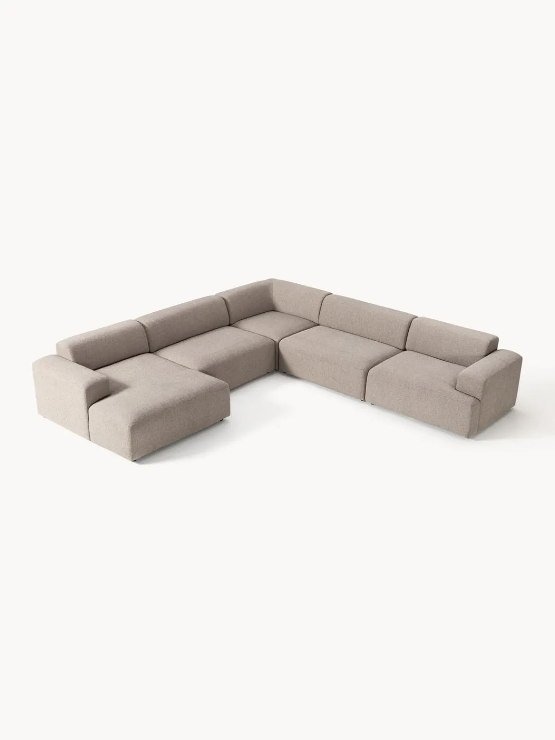 Westwing Collection Sofá rinconera longue Melva^ Sofás 4 Plazas