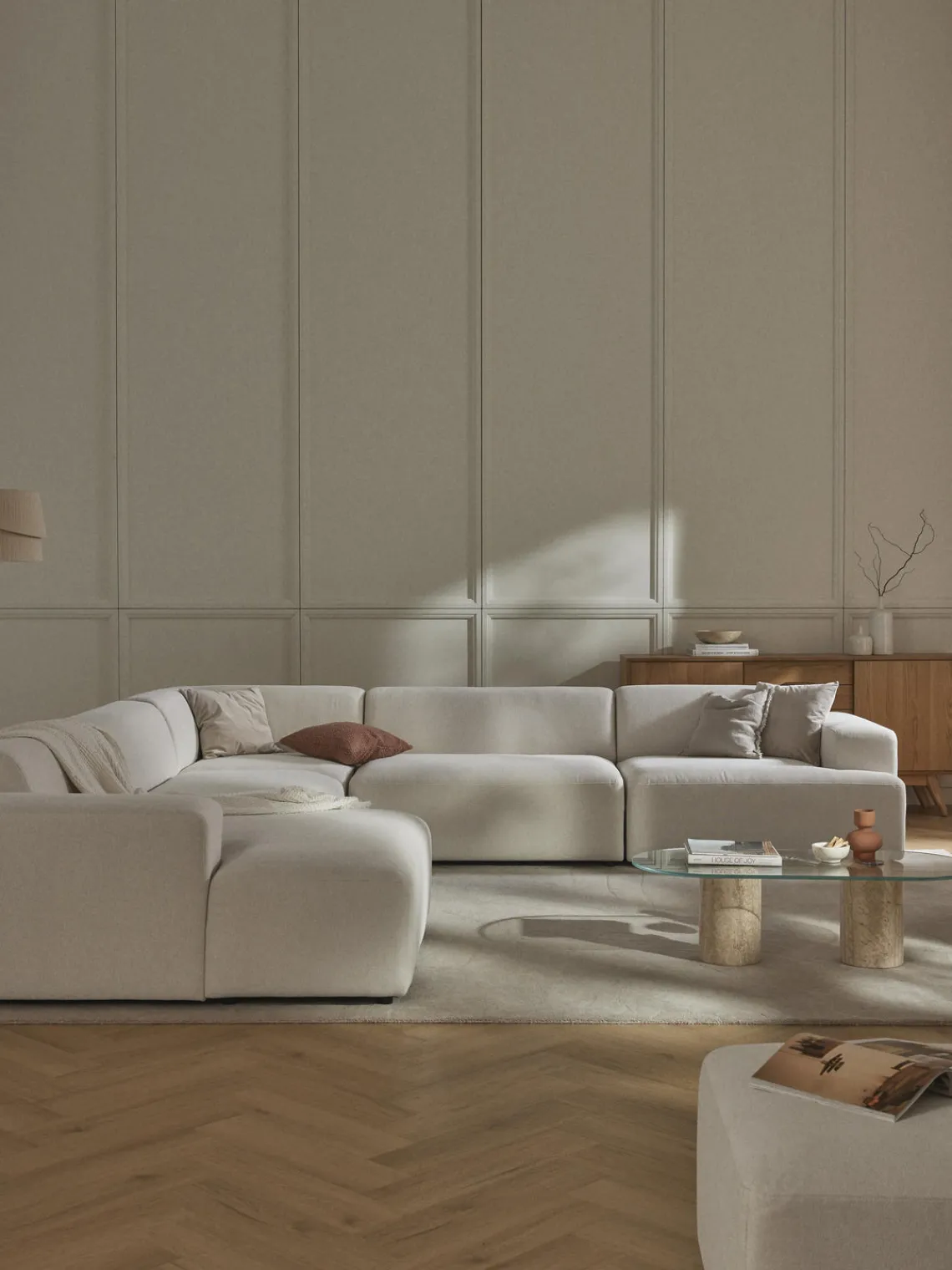 Westwing Collection Sofá rinconera longue Melva