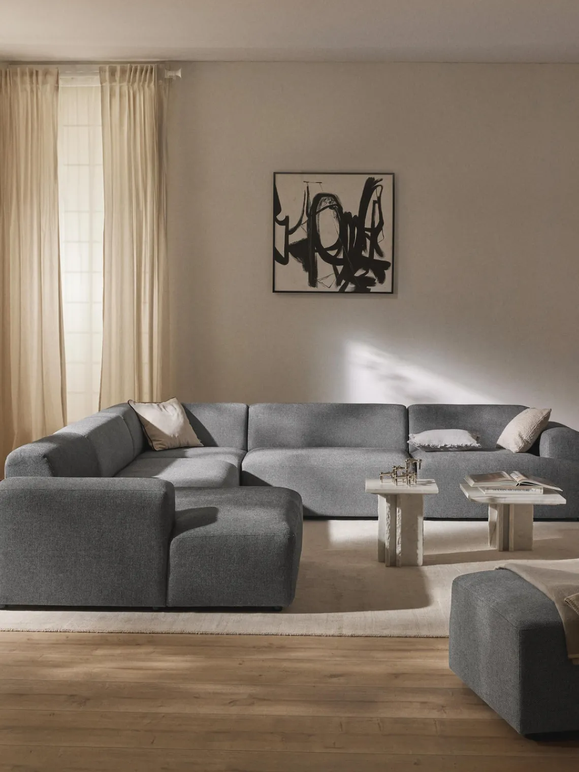 Westwing Collection Sofá rinconera longue Melva