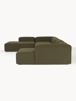 Westwing Collection Sofá rinconera longue modular en tejido bouclé Lennon