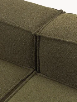 Westwing Collection Sofá rinconera longue modular en tejido bouclé Lennon