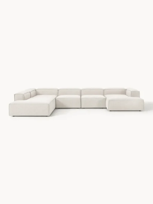 Westwing Collection Sofá rinconera longue modular en tejido bouclé Lennon^ Sofás 4 Plazas