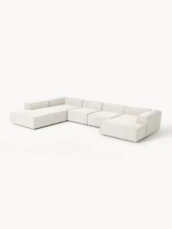 Westwing Collection Sofá rinconera longue modular en tejido bouclé Lennon^ Sofás 4 Plazas