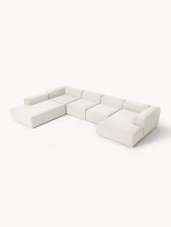 Westwing Collection Sofá rinconera longue modular en tejido bouclé Lennon^ Sofás 4 Plazas