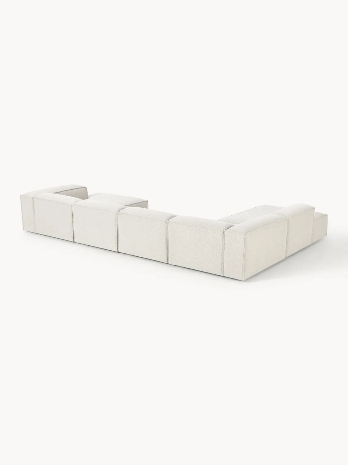 Westwing Collection Sofá rinconera longue modular en tejido bouclé Lennon^ Sofás 4 Plazas