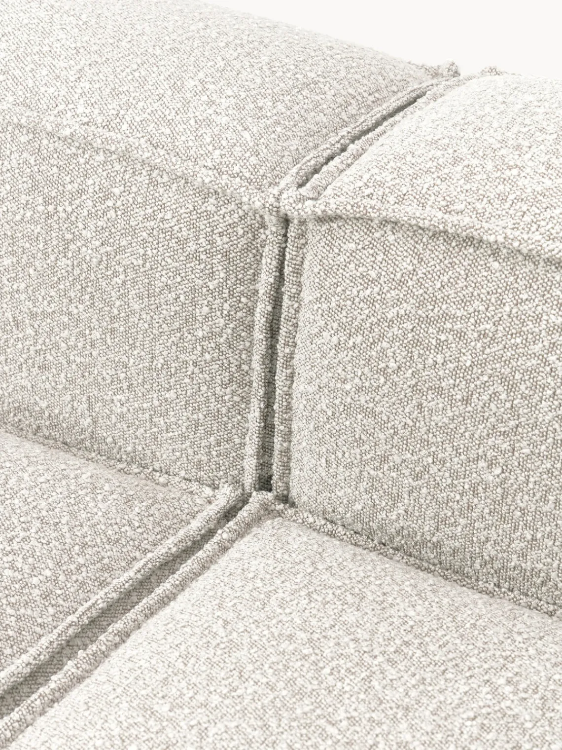 Westwing Collection Sofá rinconera longue modular en tejido bouclé Lennon^ Sofás 4 Plazas