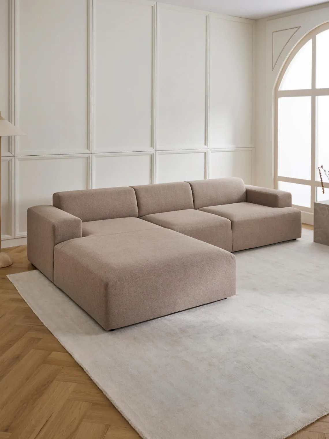 Westwing Collection Sofá rinconera Melva (4 plazas)