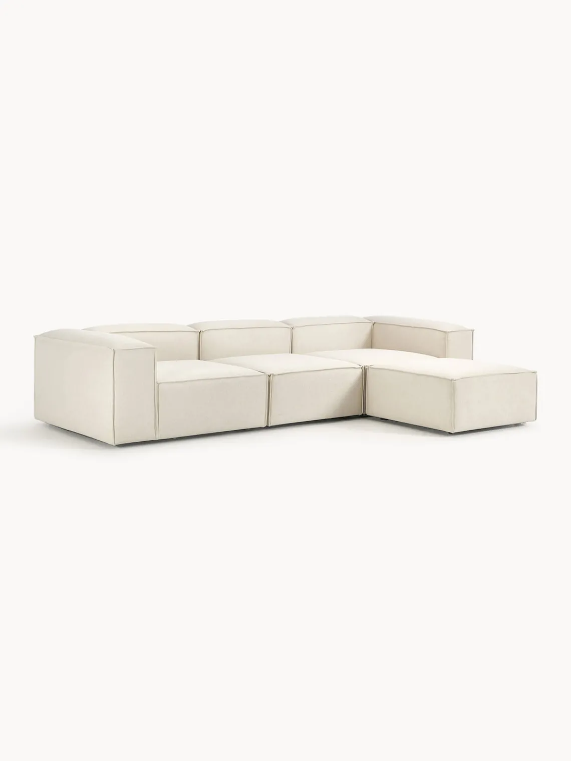 Westwing Collection Sofá rinconera modular con reposapiés izquierdo/derecho Lennon (4 plazas)^ Sofás 4 Plazas|Sofás